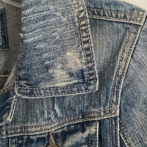 Rue21 Blue Denim Jacket with Lace Accents - Picture 3 of 13